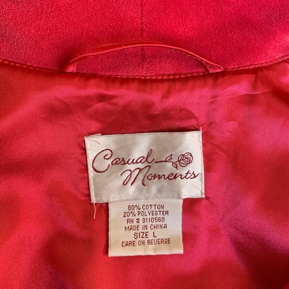 Casual Moments plush pink robe L - Picture 9 of 9